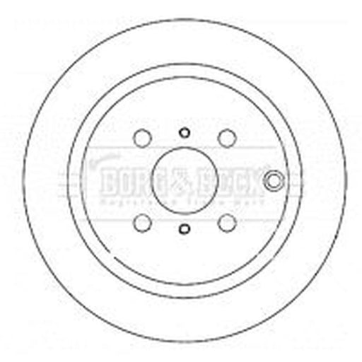 Borg & Beck 2 x Solid Rear Brake Discs BBD4364