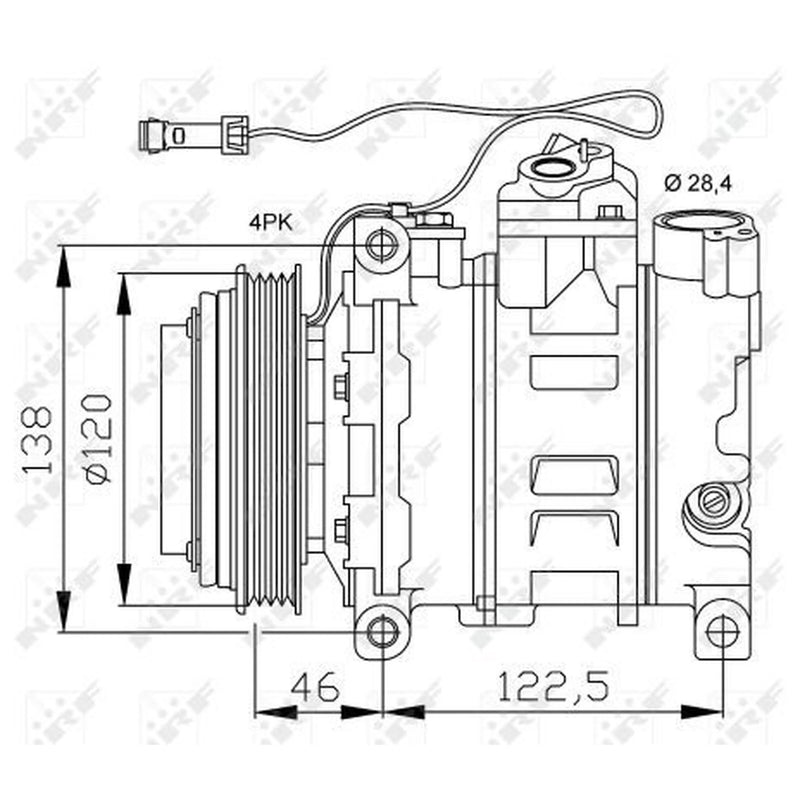 NRF Air Conditioning Compressor 32167