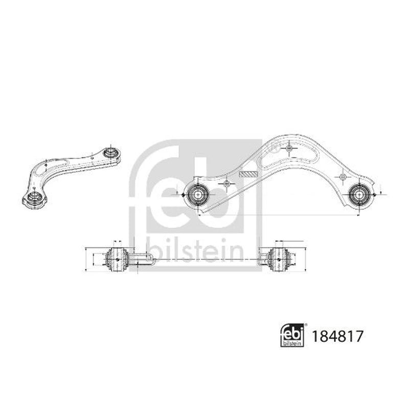 Febi Control/Trailing Arm Rear Left 184817