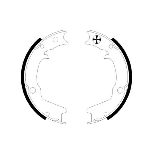 Textar 4 x Parking Brake Shoe Set 91082800