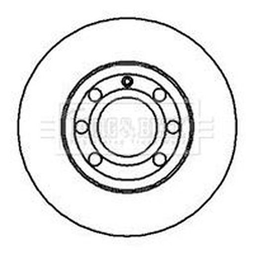 Borg & Beck 2 x Vented Front Brake Discs BBD4242