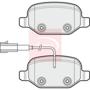 Apec Rear Brake Pad Set PAD1831
