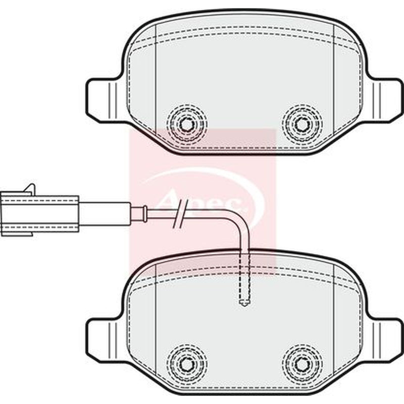 Apec Rear Brake Pad Set PAD1831