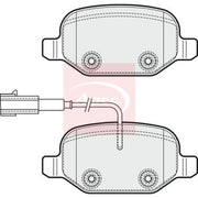 Apec Rear Brake Pad Set PAD1831