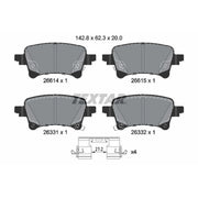 Textar Rear Brake Pad Set 2661401