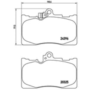Brembo 4 x Front Brake Pad Set P83072