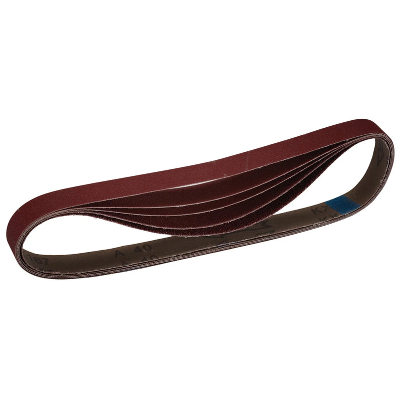 Draper Cloth Sanding Belt 25x762mm Assorted Grit Pack of 5