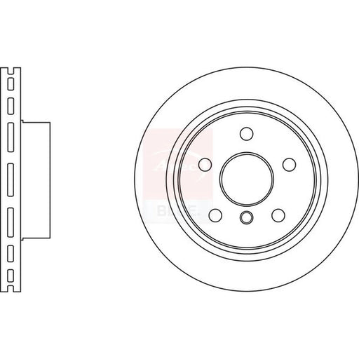 Apec 2 x Vented Front Brake Discs SDK6795