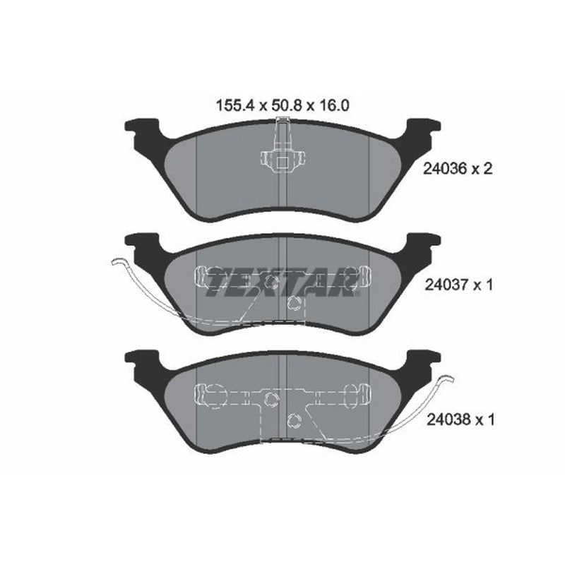 Textar Rear Brake Pad Set 2403601