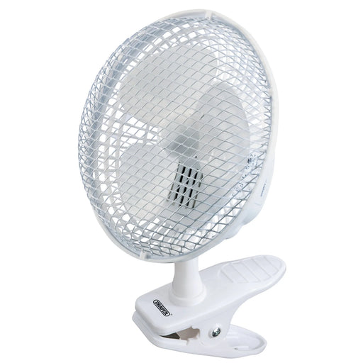 Draper Clip-On Desk Fan 6"/150mm 15W