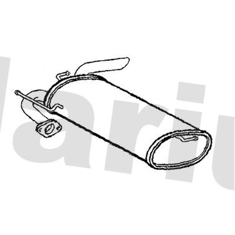 Klarius Box With Tail Pipe Rear GM872V