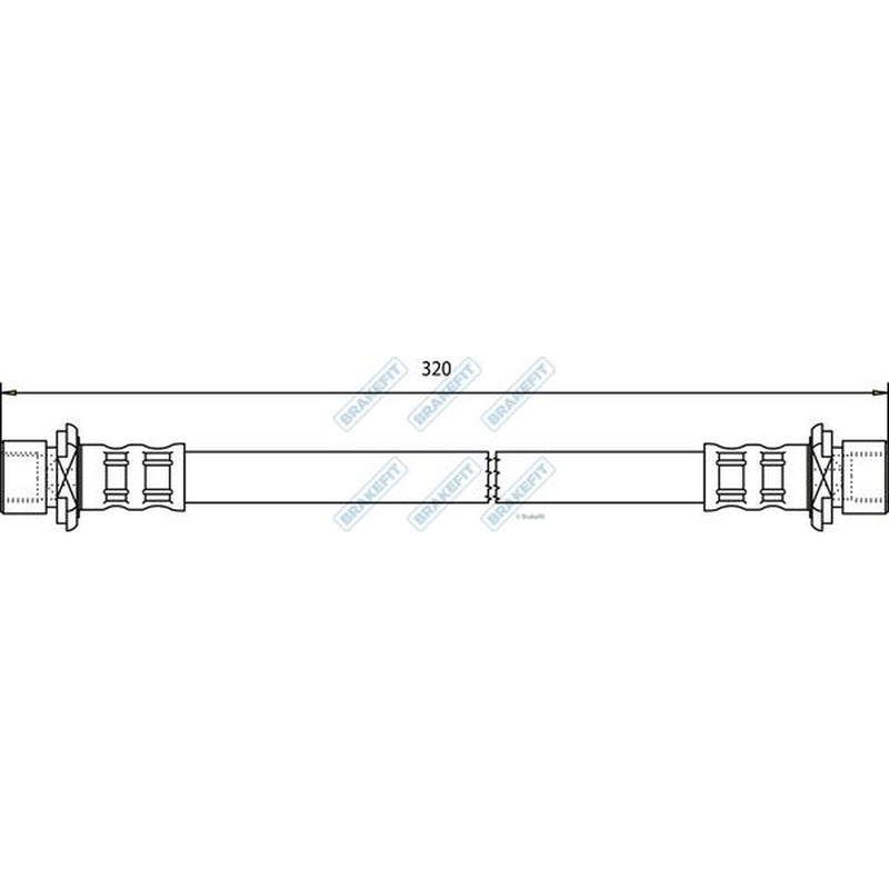 Apec Brake Hydraulic Hose Line Rear BHO4250