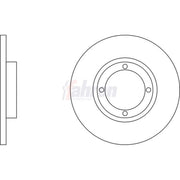 Fahren 2 x Solid Front Brake Discs FBD6205