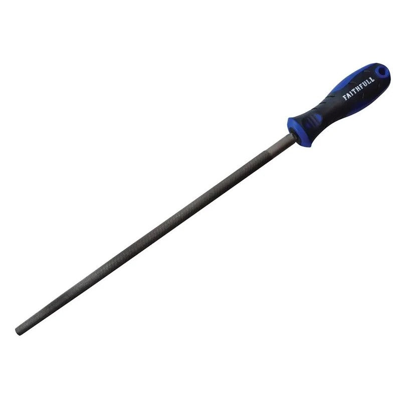 Faithfull Handled Round Second Cut Engineers File 300mm (12in) - FAIFIRSC12
