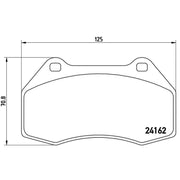 Brembo 4 x Front Brake Pad Set P68036