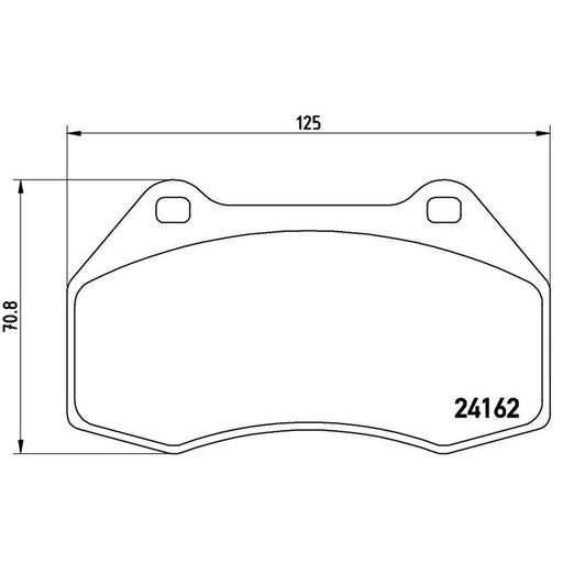 Brembo 4 x Front Brake Pad Set P68036