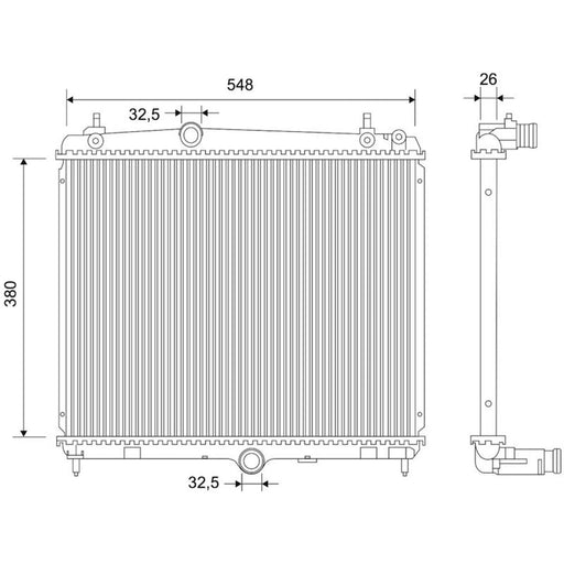 Valeo Engine Radiator 701115