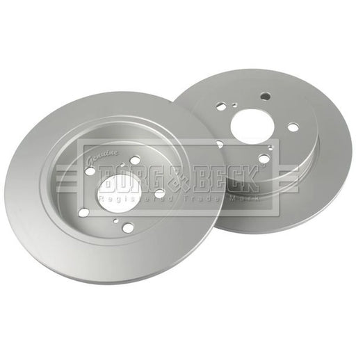 Borg & Beck 2 x Solid Rear Brake Discs BBD5665
