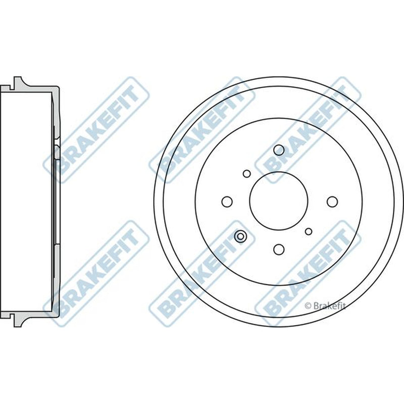 Apec Brake Drum Assembly Rear BDR9029
