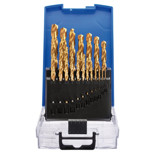 Draper HSS Titanium Nitride Coated Drill Bit Set 19 Piece