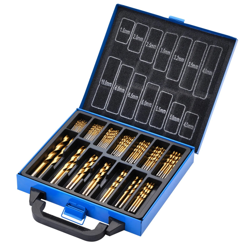 Draper HSS Titanium Nitride Coated Drill Bit Set 99 Piece