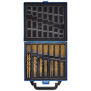 Draper HSS Titanium Nitride Coated Drill Bit Set 99 Piece