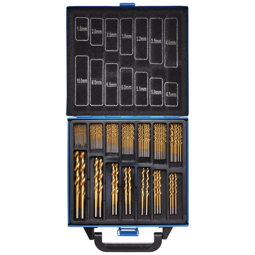 Draper HSS Titanium Nitride Coated Drill Bit Set 99 Piece