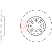 Apec 2 x Vented Front Brake Discs DSK2114