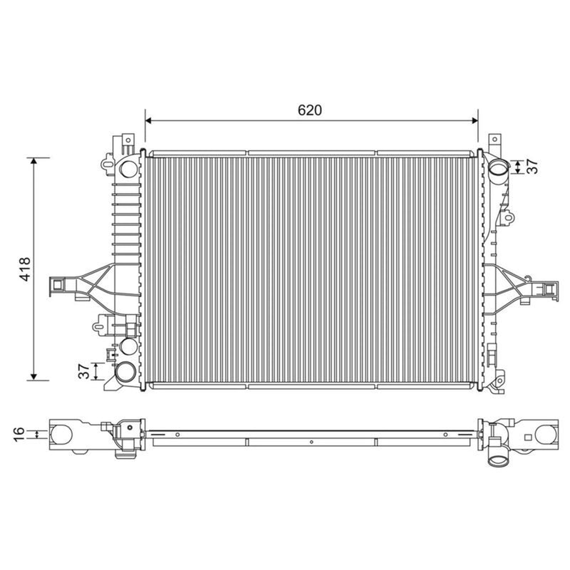 Valeo Engine Radiator 701233
