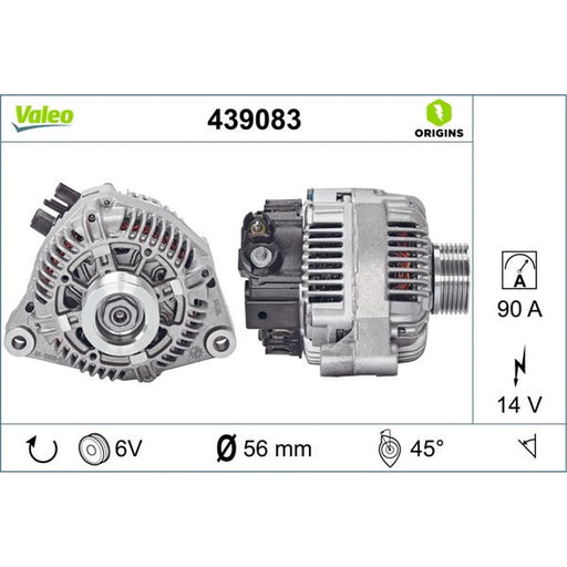 Valeo Car Alternator 12V 439083