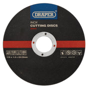 Draper Inox Flat Metal Cutting Discs 115mm x 22.2mm (Pack of 10)