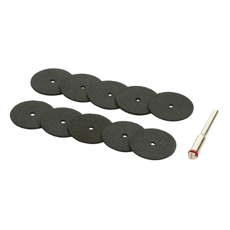 Draper Cutting Wheels & Holder for D20 Engraver/Grinder (10 Piece)
