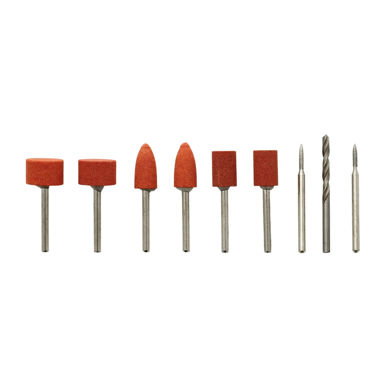 Draper Grinding/Drilling Points Set for D20 Engraver/Grinder 9 Piece