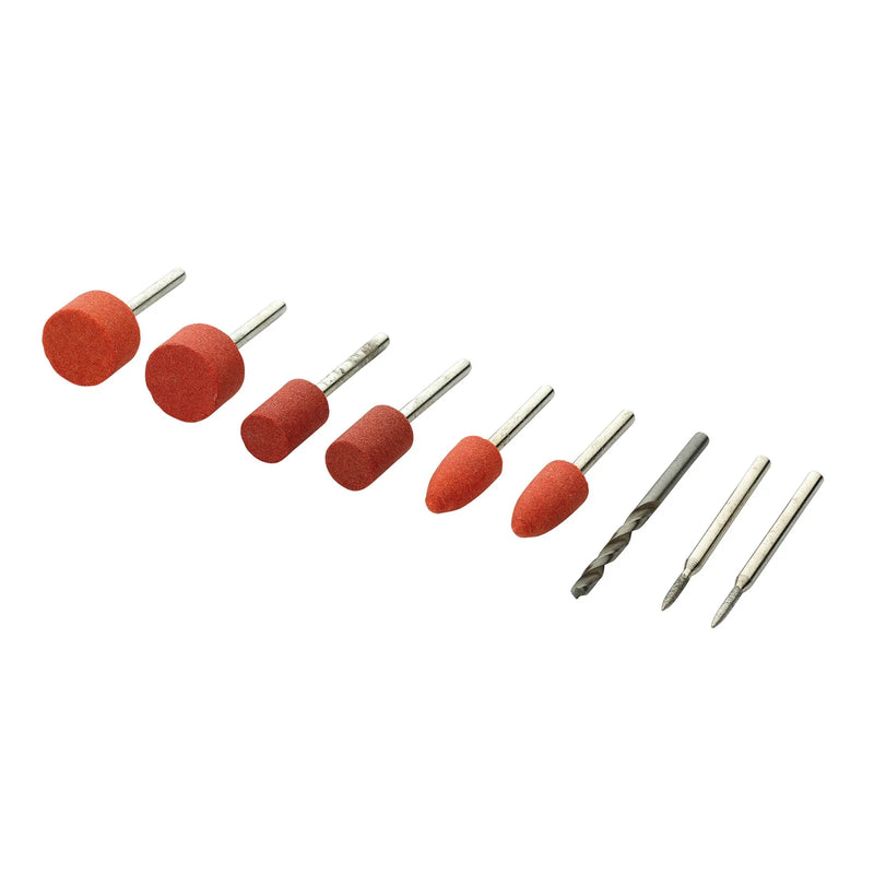 Draper Grinding/Drilling Points Set for D20 Engraver/Grinder 9 Piece