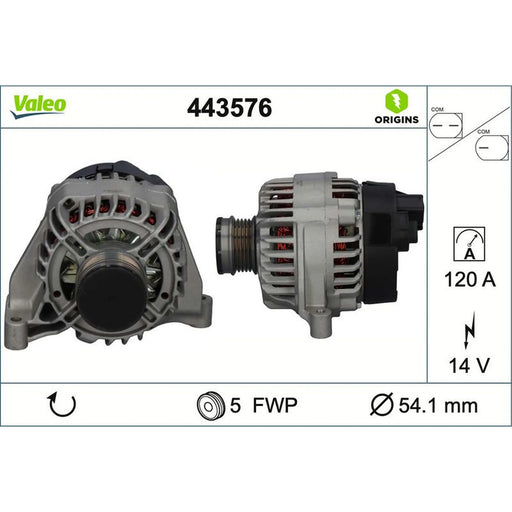 Valeo Car Alternator 12V 443576