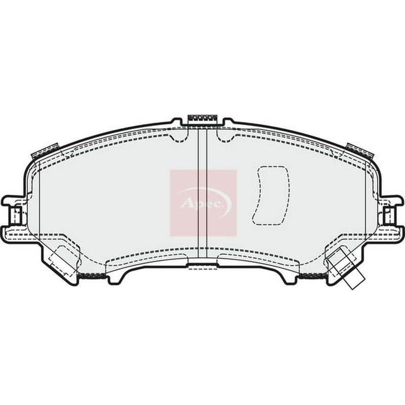 Apec Front Brake Pad Set PAD2032