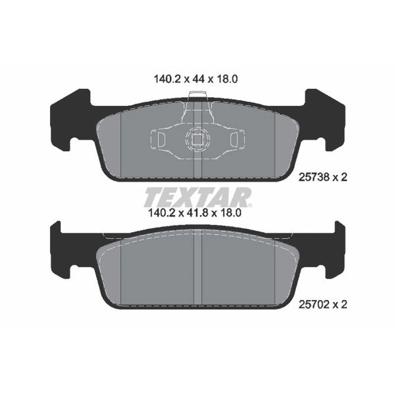 Textar Front Brake Pad Set 2573801