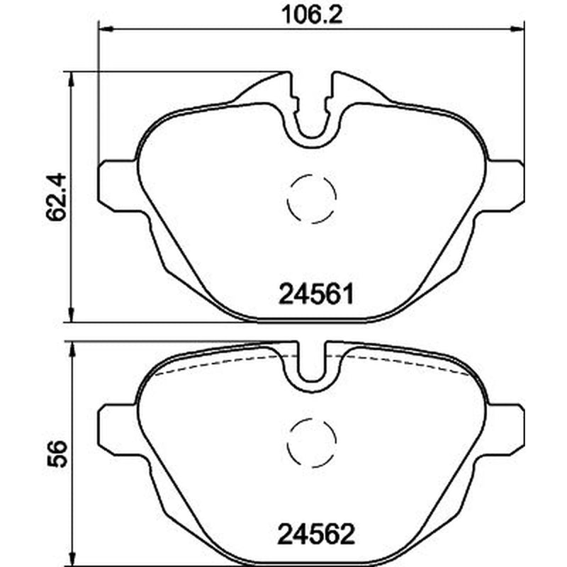 DON Rear Brake Pad Set PCP1034
