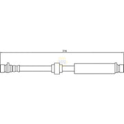 NAPA Brake Hydraulic Hose Line Rear NBH1073