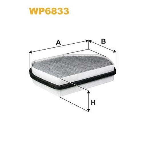 WIX Cabin Air Filter (Pollen Filter) WP6833