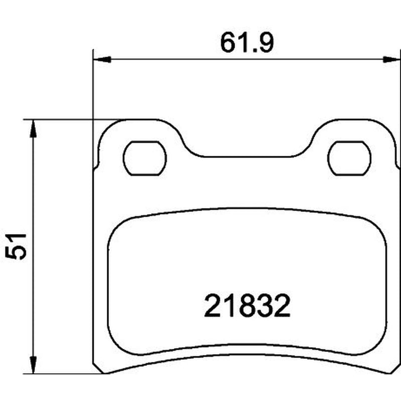Mintex Rear Brake Pad Set MDB1554