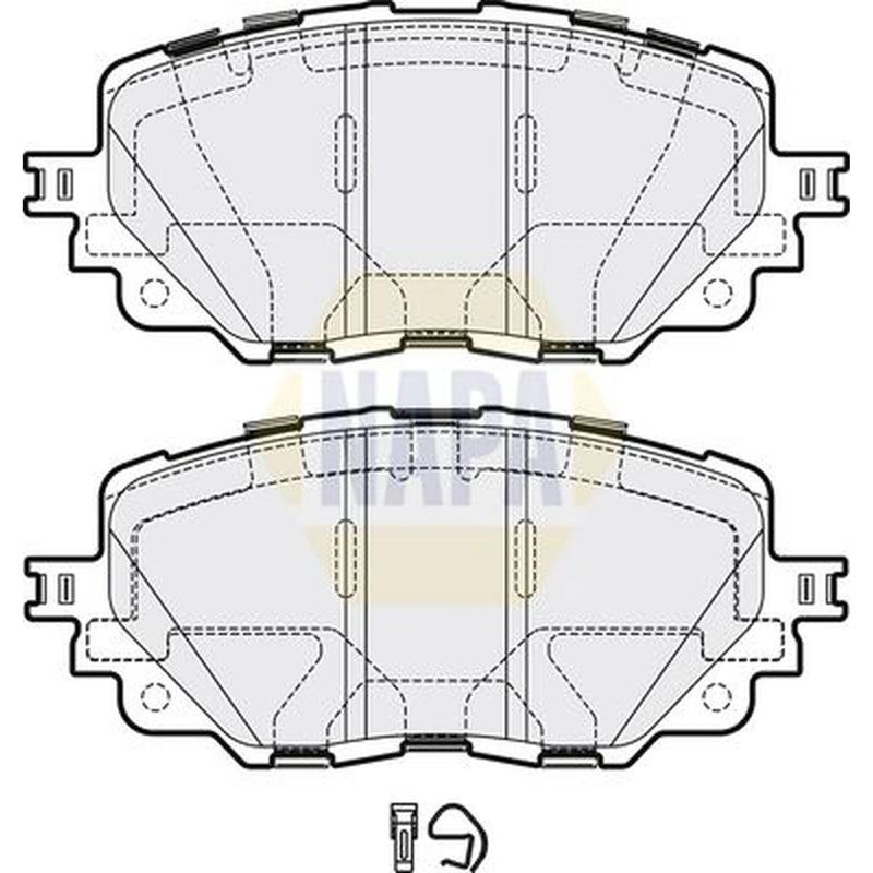 NAPA Front Brake Pad Set NBP1788