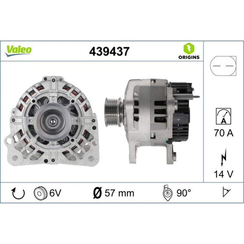 Valeo Car Alternator 12V 439437