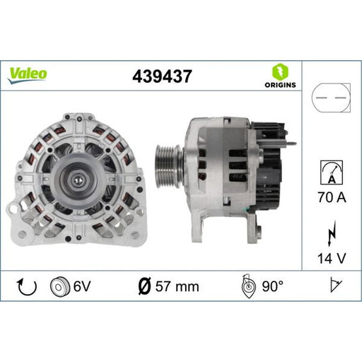 Valeo Car Alternator 12V 439437