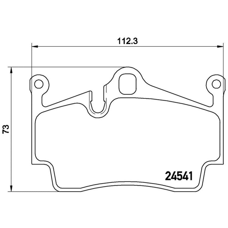 Brembo 4 x Rear Brake Pad Set P65028