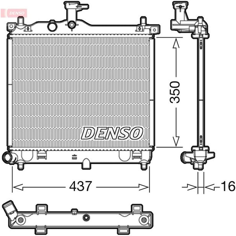 Denso Engine Radiator DRM41012