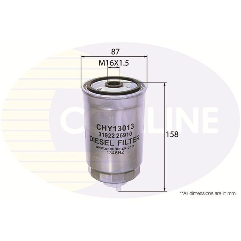 Comline Fuel Filter Element CHY13013