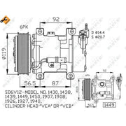 NRF Air Conditioning Compressor 32227