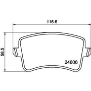 DON Rear Brake Pad Set PCP1035