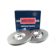 Borg & Beck 2 x Vented Front Brake Discs BBD4243
